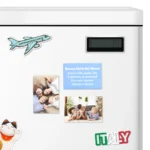 Set da 3 magneti con stampa personalizzata, composto da due magneti con foto e uno con dedica. Idea regalo per la Festa dei Nonni - immagine 6