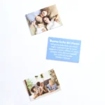 Set da 3 magneti con stampa personalizzata, composto da due magneti con foto e uno con dedica. Idea regalo per la Festa dei Nonni - immagine 5