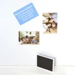 Set da 3 magneti con stampa personalizzata, composto da due magneti con foto e uno con dedica. Idea regalo per la Festa dei Nonni