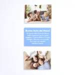 Set da 3 magneti con stampa personalizzata, composto da due magneti con foto e uno con dedica. Idea regalo per la Festa dei Nonni - immagine 2