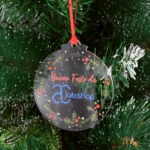 Palline di Natale in plexiglass trasparente da 3 mm, personalizzate con il logo della tua azienda – un’idea regalo aziendale unica