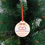 Palline di Natale in legno da 3 mm, personalizzate con il logo della tua azienda – un’idea regalo aziendale unica - immagine 4