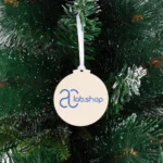 Palline di Natale in legno da 3 mm, personalizzate con il logo della tua azienda – un’idea regalo aziendale unica - immagine 3