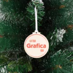 Palline di Natale in legno da 3 mm, personalizzate con il logo della tua azienda – un’idea regalo aziendale unica - immagine 5