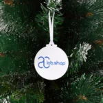 Palline di Natale in plexiglass bianco da 3 mm, personalizzate con il logo della tua azienda – un’idea regalo aziendale unica - immagine 3