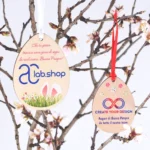 Uova per albero di Pasqua in legno da 3 mm, personalizzate con il logo della tua azienda – un’idea regalo aziendale unica - immagine 6