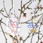 Uova per albero di Pasqua in plexiglass trasparente da 3 mm, personalizzate con il logo della tua azienda – un’idea regalo aziendale unica - immagine 6