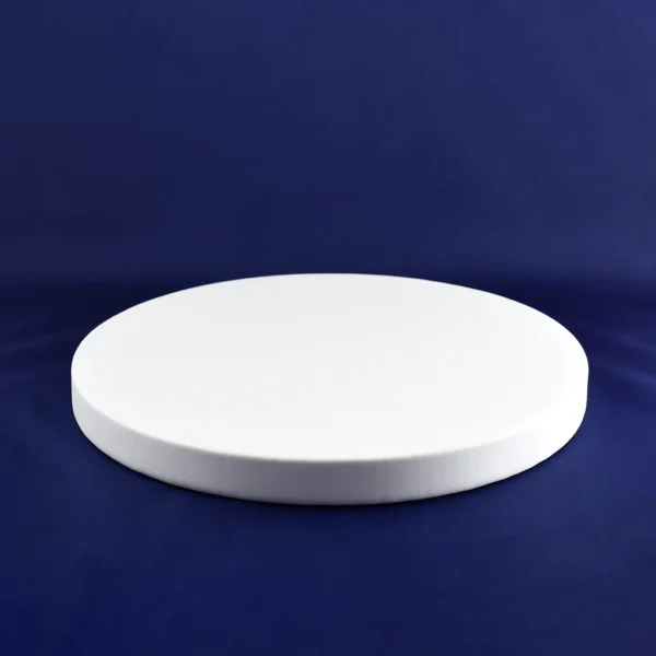 Base sottotorta h 2,5 cm in polistirolo rivestita con gomma eva, effetto pasta di zucchero. Varie misure e colori disponibili